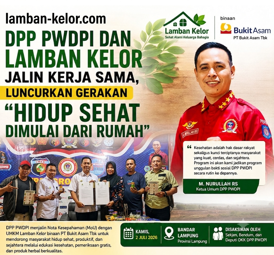 Lamban Kelor dan DPP PWDPI Jalin Kerja Sama Dorong Gerakan Hidup Sehat Berbasis Keluarga