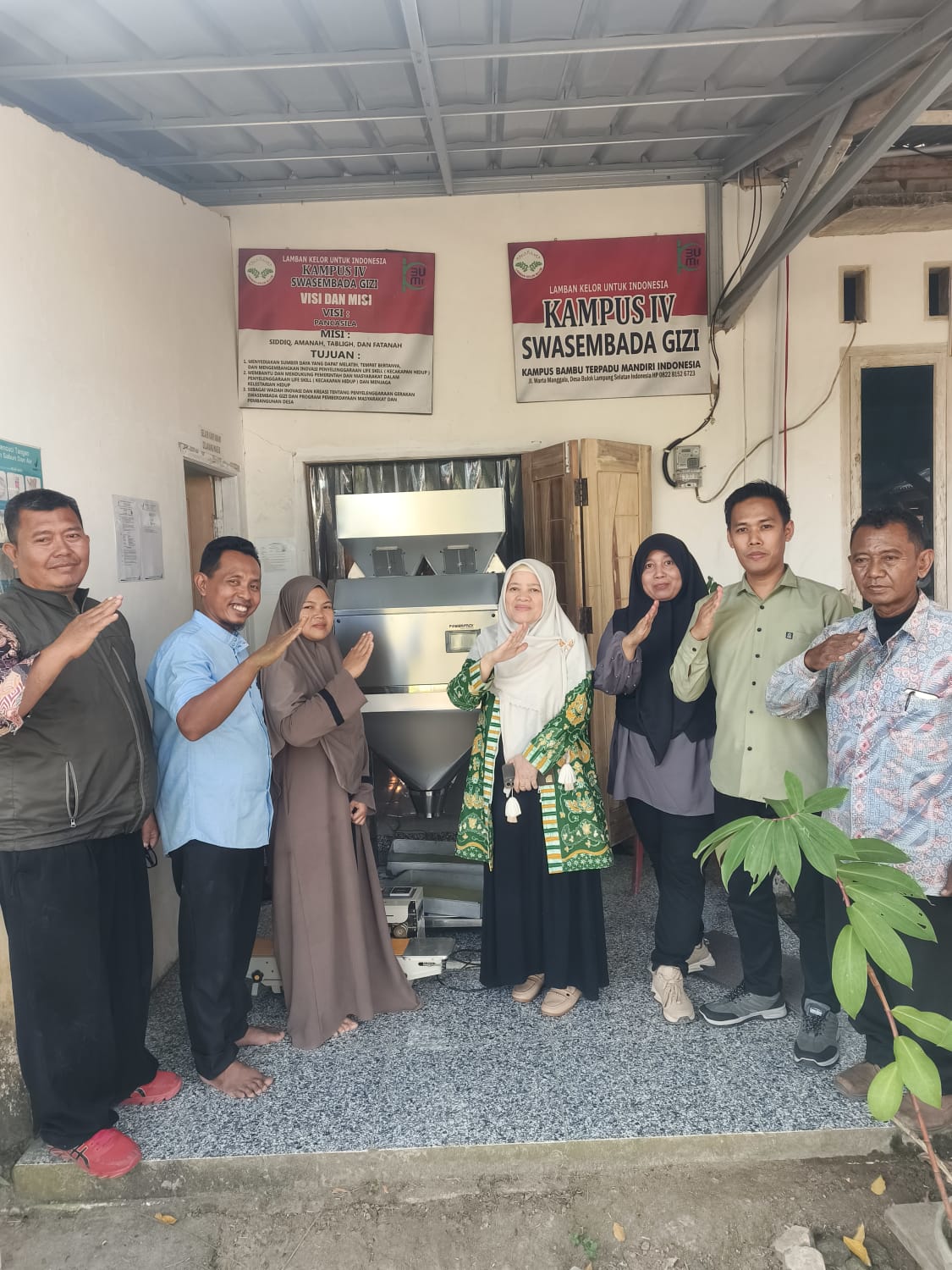 Tim PkM Universitas Muhammadiyah Kalianda Lakukan Kunjungan Awal untuk Pengecekan Mesin Bantuan Program Hibah